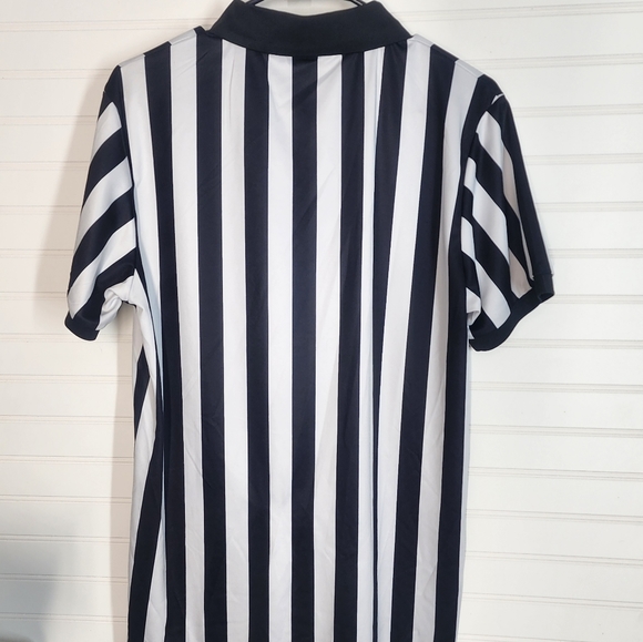 FitsT4 Sports Referee Shirt Men's Size Medium Black/White - Picture 3 of 3